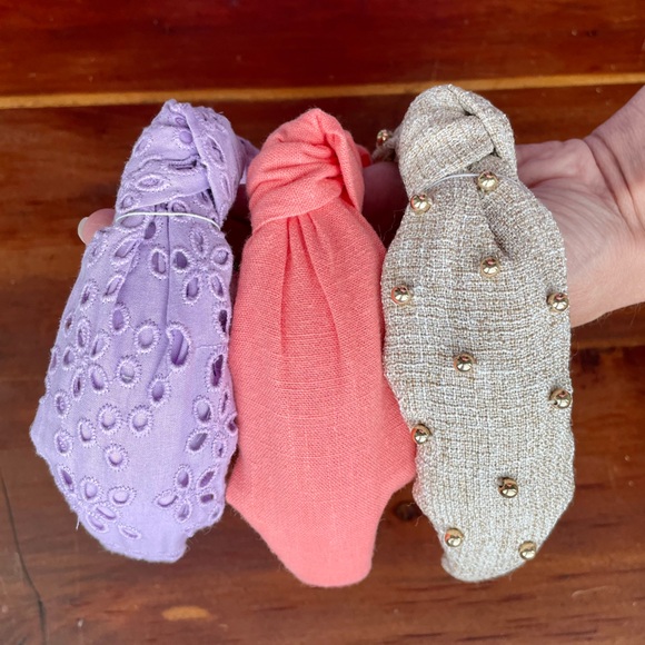 *NWT* J. Crew Eyelet Knot Headband in Dried Lavender - Picture 11 of 12